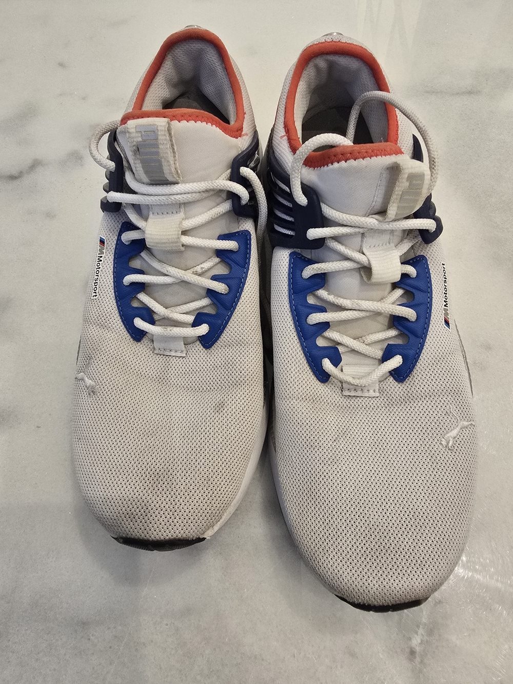 Puma Bmw Men's White / Blue Casual Runner Sneakers